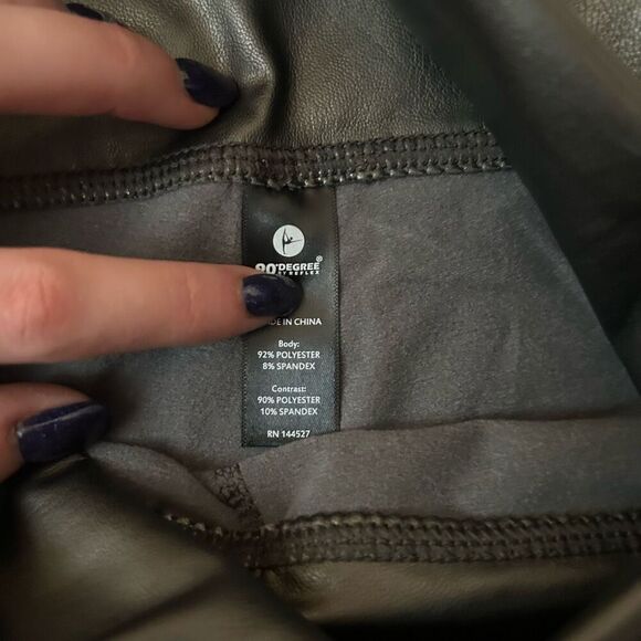90 Degree by Reflex NWT Gunmetal Leggings S - Picture 3 of 6